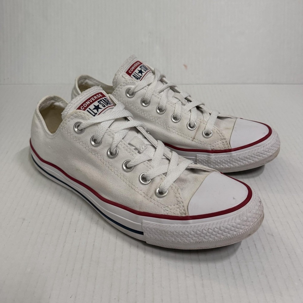 Converse Chuck Taylor All Star Shoes Mens 7 Womens 9 White Canvas Sneakers M7652
